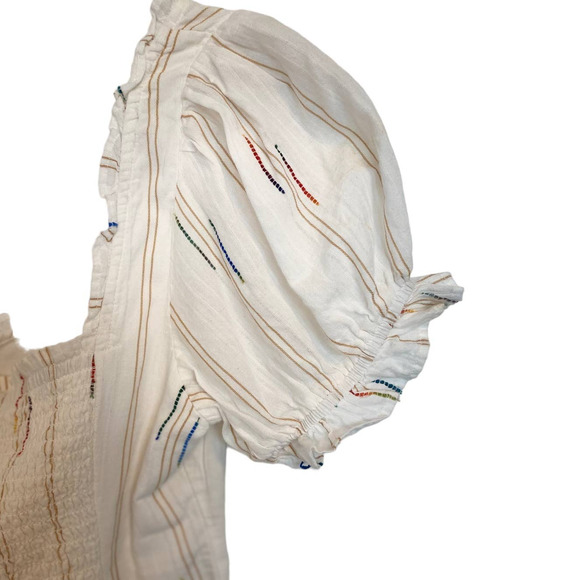 NWOT Free People White Striped Corset Top - Picture 8 of 10